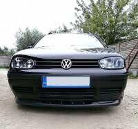 Maxton Design Front extension black gloss - VW Golf 4