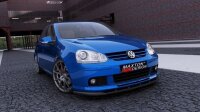 Maxton Design Front extension black gloss - VW Golf 5...