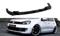 Maxton Design Front extension black gloss - VW Golf 6 GTI