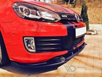 Maxton Design Front extension black gloss - VW Golf 6 GTI...