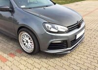 Maxton Design Front extension black gloss - VW Golf 6