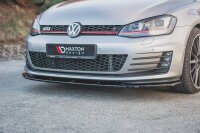 Maxton Design Front extension V.1 black gloss - VW Golf 7 GTI