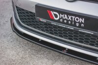 Maxton Design Front extension V.1 black gloss - VW Golf 7 GTI