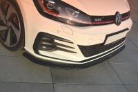 Maxton Design Front extension V.2 black gloss - VW Golf 7 GTI Facelift