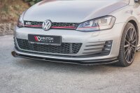 Maxton Design Front extension V.2 black gloss - VW Golf 7 GTI