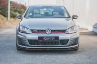 Maxton Design Front extension V.2 black gloss - VW Golf 7 GTI