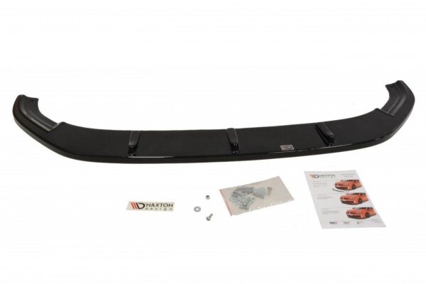 Maxton Design Front extension V.1 black gloss - VW Golf 7 R / R-Line