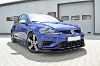 Maxton Design Front extension V.1 black gloss - VW Golf 7 R / R-Line Facelift