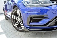 Maxton Design Front extension V.1 black gloss - VW Golf 7 R / R-Line Facelift