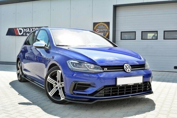 Maxton Design Frontansatz V.3 schwarz Hochglanz - VW Golf 7 R / R-Line Facelift