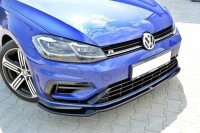 Maxton Design Front extension V.3 black gloss - VW Golf 7 R / R-Line Facelift