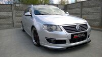 Maxton Design Front extension black gloss - VW Passat B6...