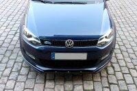 Maxton Design Front extension black gloss - VW Polo MKV