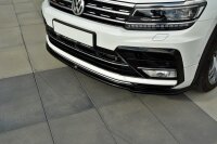 Maxton Design Front extension black gloss - VW Tiguan MK2 R-Line