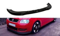 Maxton Design Front extension black gloss - VW Touran