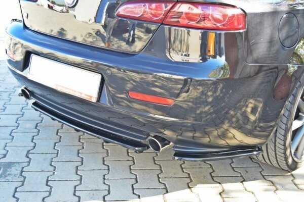 Maxton Design Middle diffuser rear extension black gloss - Alfa Romeo 159 im DTM Look