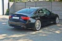 Maxton Design Middle diffuser rear extension black gloss - Audi A5 S-Line DTM Look