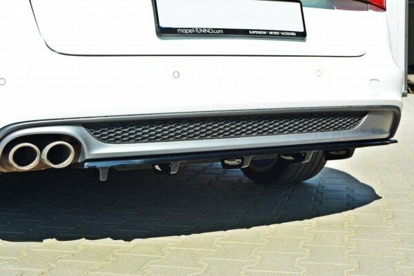 Maxton Design Middle diffuser rear extension for A6 C7 S-Line Avant