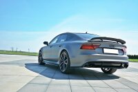 Maxton Design Middle diffuser rear extension black gloss - Audi RS7 Facelift