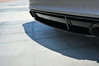 Maxton Design Middle diffuser rear extension black gloss - Audi RS7 Facelift