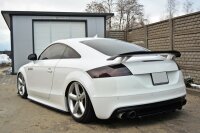 Maxton Design Middle diffuser rear extension black gloss - Audi TT S 8J DTM Look