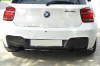 Maxton Design Middle diffuser rear extension black gloss - BMW 1 Series F20/F21 M-Power im DTM Look