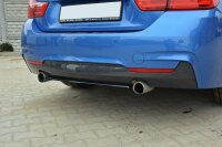 Maxton Design Middle diffuser rear extension black gloss - BMW 4 Series F32 M Package