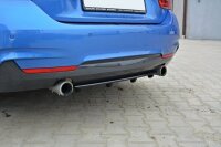 Maxton Design Middle diffuser rear extension black gloss - BMW 4 Series F32 M Package im DTM Look