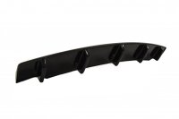 Maxton Design Middle diffuser rear extension black gloss - BMW 5 Series F11 M Package (with two single tails)