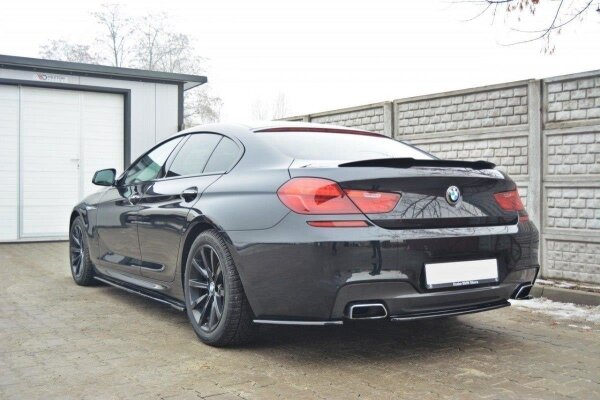 Maxton Design Mittlerer Diffusor Heckansatz schwarz Hochglanz - BMW 6er Gran Coupe M Paket