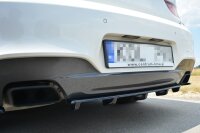 Maxton Design Middle diffuser rear extension black gloss - BMW 6 Series Gran Coupe M Package DTM Look