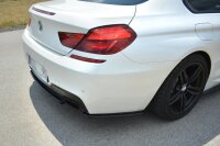 Maxton Design Middle diffuser rear extension black gloss - BMW 6 Series Gran Coupe M Package DTM Look