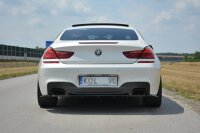 Maxton Design Middle diffuser rear extension black gloss - BMW 6 Series Gran Coupe M Package DTM Look