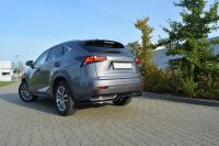 Maxton Design Middle diffuser rear extension black gloss - Lexus NX MK1 H DTM Look