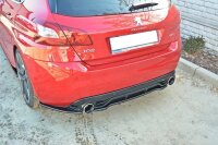 Maxton Design Mittlerer Diffusor Heckansatz schwarz Hochglanz - Peugeot 308 II GTI im DTM Look