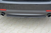 Maxton Design Middle diffuser rear extension black gloss - Saab 9-3 Aero MK2 Facelift