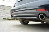 Maxton Design Middle diffuser rear extension black gloss - Saab 9-3 Aero MK2 Facelift