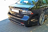 Maxton Design Middle diffuser rear extension black gloss - Saab 9-3 Turbo X