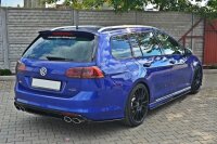 Maxton Design Middle diffuser rear extension black gloss - VW Golf 7 R Variant