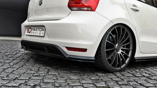 Maxton Design Diffuser rear extension for Polo MK5 GTI Facelift