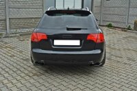 Maxton Design Heckansatz Flaps Diffusor schwarz Hochglanz - Audi A4 B7