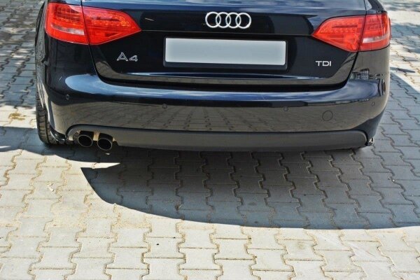 Maxton Design Rear extension Flaps diffuser black gloss - Audi A4 B8