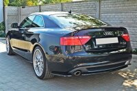 Maxton Design Rear extension Flaps diffuser black gloss - Audi A5 S-Line