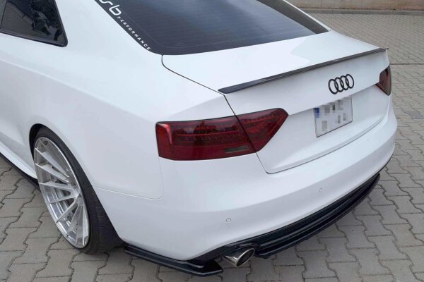 Maxton Design Rear extension Flaps diffuser black gloss - Audi A5 S-Line Facelift