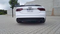 Maxton Design Rear extension Flaps diffuser black gloss - Audi A5 S-Line Facelift