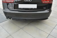 Maxton Design Heckansatz Flaps Diffusor schwarz Hochglanz - Audi A6 C7 Avant