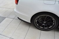 Maxton Design Rear extension Flaps diffuser black gloss - Audi A6 C7 Avant S-Line/ S6 C7 Facelift