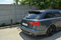 Maxton Design Heckansatz Flaps Diffusor schwarz Hochglanz - Audi A6 C7 S-Line Avant