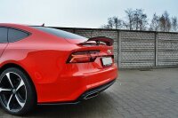 Maxton Design Heckansatz Flaps Diffusor schwarz Hochglanz - Audi A7 S-Line (Facelift)