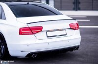 Maxton Design Heckansatz Flaps Diffusor schwarz Hochglanz - Audi A8 D4